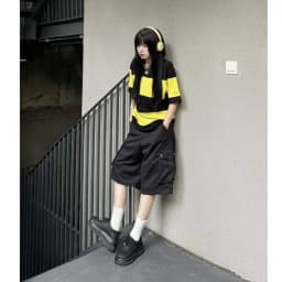 Thumbnail Baggy Kaki Short SAIGONESE Quần Đùi Lửng  Form Rộng Unisex Nam Nữ 3