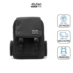 Thumbnail Balo canvas túi hộp nhãn trang trí - Routine 10F23BAG021 1