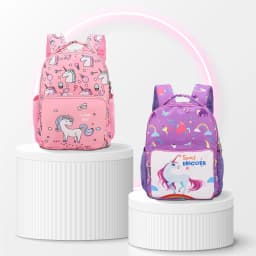 Thumbnail Balo cho bé gái  đi học mẫu giáo mầm non 1989KIDS SHOP siêu nhẹ,chống thấm nước,đáng yêu,kích thước 27cm* 10cm*20cm 1