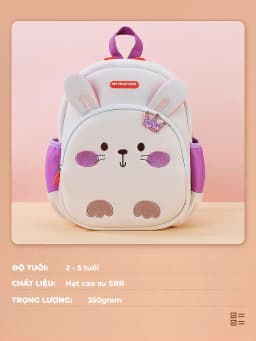 Thumbnail Balo cho bé trai bé gái mẫu giáo mầm non 1989KIDS SHOP mềm mại nhẹ nhàng đáng yêu kích thước 29x24x11cm 2