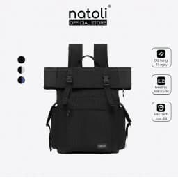 Thumbnail Balo chống nước thương hiệu NATOLI chất vải canvas nhiều ngăn du lịch cao cấp BST FOLD BACKPACK B10 1