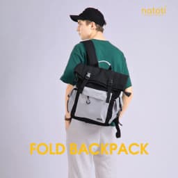 Thumbnail Balo chống nước thương hiệu NATOLI chất vải canvas nhiều ngăn du lịch cao cấp BST FOLD BACKPACK B10 2