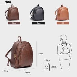 Thumbnail Balo da dáng trung thời trang nữ FBA6 FADODA 2