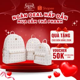 Thumbnail Balo da GUOO BEAR chính hãng - GU8020 GU8021 GU8022 GU1173 màu trắng kèm charm 1