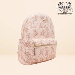 Thumbnail Balo da GUOO BEAR chính hãng - GU8017 GU8018 GU8019 GU8029 Hồng Gấu kèm Charm 2