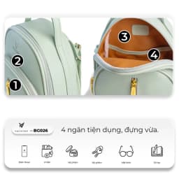 Thumbnail Balo da nữ sang chảnh thời trang nhiều màu VACHINO-BG026 3