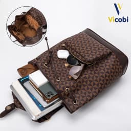 Thumbnail Balo da Pu cao cấp Vicobi B2 Rita, Nam nữ đều dùng được, phù hợp dịp học, du lịch, đi làm... 3