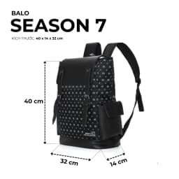 Thumbnail Balo đi học thời trang Nam nữ chống nước Unisex Season 7 Local Brand Chính Hãng Midori M Studio 2