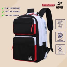 Thumbnail Balo Fortune Mouse laptop phối màu nhiều ngăn B197 1
