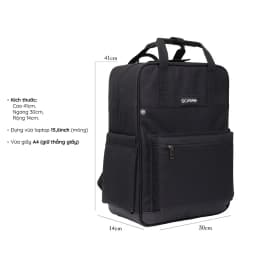 Thumbnail Balo Đi Học Nam Nữ, Ba lô Chống Sốc Đựng Vừa Lap 16inch - SCARAB HIGH STREET BACKPACK UNISEX 2