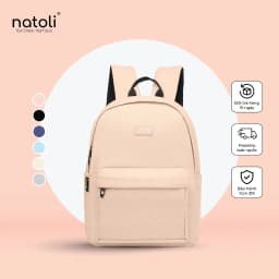 Thumbnail Balo đi học nam nữ NATOLI nhiều ngăn chống nước cao cấp - Basic Backpack B2 1