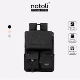 Thumbnail Balo laptop 15 6 inch thương hiệu NATOLI, cặp đi học nam chống sốc chống nước tốt Global Backpack B8 1