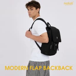 Thumbnail Balo laptop chống sốc NATOLI nhiều ngăn, đựng laptop, đi học chống nước cao cấp - BST Modern Flap Backpack B23 2