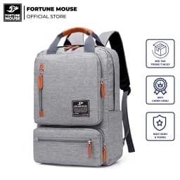 Thumbnail Balo laptop nam nữ cỡ lớn dáng vuông Fortune Mouse B90 1