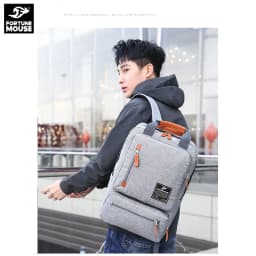 Thumbnail Balo laptop nam nữ cỡ lớn dáng vuông Fortune Mouse B90 3