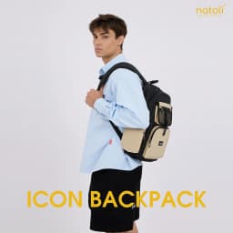 Thumbnail Balo local brand thương hiệu NATOLI chất vải canvas thời trang chống nước dày dặn ICON BACKPACK B13 2
