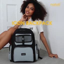 Thumbnail Balo local brand thương hiệu NATOLI chất vải canvas thời trang chống nước dày dặn ICON BACKPACK B13 3
