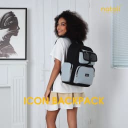 Thumbnail Balo local brand thương hiệu NATOLI chất vải canvas thời trang chống nước dày dặn ICON BACKPACK B13 4