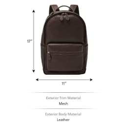 Thumbnail Balo nam Fossil BUCKNER, da thật, màu nâu đậm, đựng laptop, MBG9631203 4