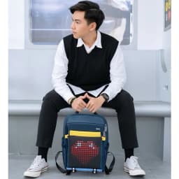 Thumbnail Balo nam nữ Divoom Backpack-S màn hình Led hiển thị pixel art, ngăn chứa laptop 14.5 inch chống sốc, nhiều ngăn 4
