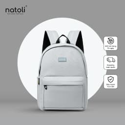 Thumbnail Balo nam nữ đi học thương hiệu NATOLI nhiều ngăn chống nước tốt - Basic Backpack B2 1