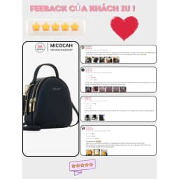 Thumbnail Balo Nữ Mini FOREVER YOUNG Đi Học Đeo Vai Đeo Chéo Da Mềm Nhiều Ngăn Đẹp PL04 2
