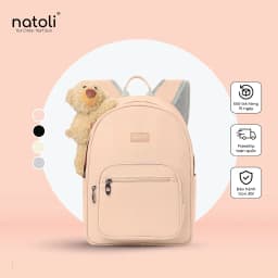Thumbnail Balo nữ thời trang gấu bông NATOLI cute, hàn quốc, đi học, nhiều ngăn BST Dreamy Teddy Bear School Backpack B16 1