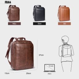 Thumbnail Balo đựng laptop unisex FADODA FBA4 2