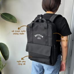 Thumbnail Balo Vuông Shop®️ Rider vải chống thấm laptop 15 inch A4 đi học đi du lịch 3