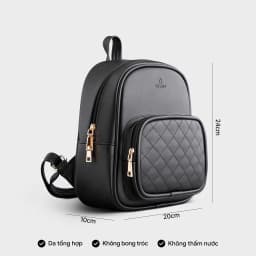 Thumbnail Balo Yuumy (Thời trang nữ cỡ trung chần chỉ - Balo da YBA35) 4