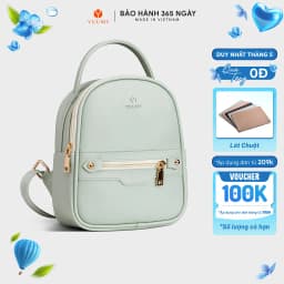 Thumbnail Balo Yuumy (Thời trang nữ mini phối khóa - Balo da YBA25) 1