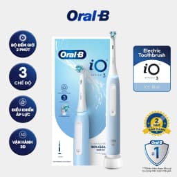 Thumbnail Bàn chải đánh răng điện Oral-B iO3 - Ice Blue, Hàng chính hãng, Bảo hành 24 tháng. 1