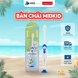 Thumbnail Bàn chải đánh răng Midkid cho bé từ 1 tuổi giúp làm sạch răng, lông chải mềm mại 1