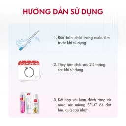 Thumbnail Bàn Chải Đánh Răng SPLAT Whitening Lông Chải Cao Su, Đầu Tròn Làm Trắng Răng Loại Bỏ Mảng Bám Hiệu Quả - Màu Hồng 3