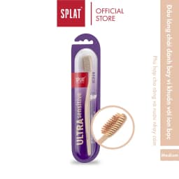Thumbnail Bàn Chải Đánh Răng SPLAT Sensitive Tráng Ion Bạc Kháng Khuẩn, Lông Chải Thiết Kế Bảo Vệ Răng Và Nướu Nhạy Cảm - Màu Kem 1