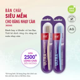 Thumbnail Bàn Chải Đánh Răng SPLAT Sensitive Tráng Ion Bạc Kháng Khuẩn, Lông Chải Thiết Kế Bảo Vệ Răng Và Nướu Nhạy Cảm - Màu Xanh 2