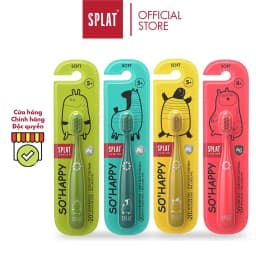Thumbnail Bàn Chải Đánh Răng SPLAT Junior Cho Bé Từ 4 Tuổi Đầu Lông Chải Mềm Mại An Toàn, Màu Sắc Ngộ Nghĩnh Thân Thiện 1