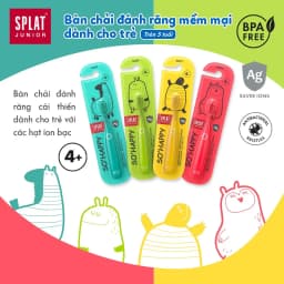 Thumbnail Bàn Chải Đánh Răng SPLAT Junior Cho Bé Từ 4 Tuổi Đầu Lông Chải Mềm Mại An Toàn, Màu Sắc Ngộ Nghĩnh Thân Thiện 2