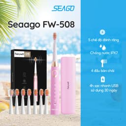 Thumbnail Bàn chải điện 5 chế độ |Chế độ rung âm hơn 40000 lần mỗi phút Seago Fairywill 508 2