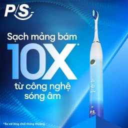 Thumbnail Bàn Chải Điện P/S S100 PRO - Công Nghệ Sóng Âm, Chải Sạch Mảng Bám Tới 10X 3