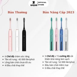 Thumbnail Bàn chải điện đánh răng cao cấp HOKU 5 tốc độ, bản nâng cấp mạnh mẽ nhất, pin 1200MAH chống thấm nước BCD07 3