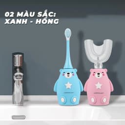 Thumbnail Bàn chải điện trẻ em cao cấp WaterPush đầu chữ U siêu mềm và đầu bàn chải siêu mảnh giúp bé làm sạch 2