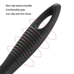 Thumbnail Bàn chải vệ sinh vỉ nướng bằng thép không gỉ Aubess có lưỡi cạo và dây - Lỗ treo và kẹp chống trượt để vệ sinh vỉ nướng/nướng (Chống gỉ) 3