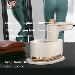 Thumbnail Bàn Là Hơi Nước Thông Minh Gấp Gọn Padabanic 6888 Nóng Nhanh Phun Nước Mạnh Nhỏ Gọn Là Thẳng 3