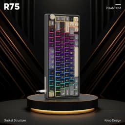 Thumbnail Bàn phím cơ có dây đệm Phantom Royal Kludge RKR75 mới 1