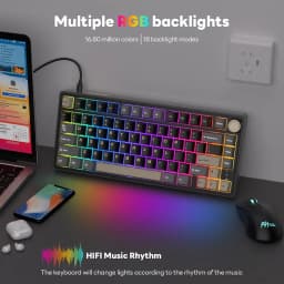 Thumbnail Bàn phím cơ có dây đệm Phantom Royal Kludge RKR75 mới 4