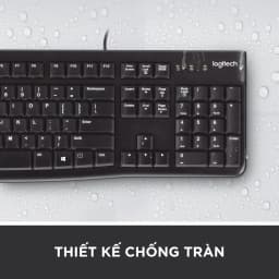 Thumbnail Bàn phím có dây Logitech K120 - Bền bỉ, chống tràn, kích thước đầy đủ có phím số 4