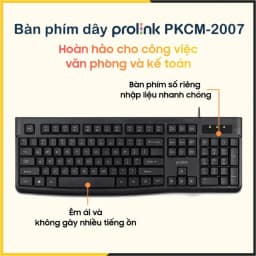 Thumbnail Bàn Phím Có Dây Prolink PKCM-2007 - CHÍNH HÃNG STORE 4