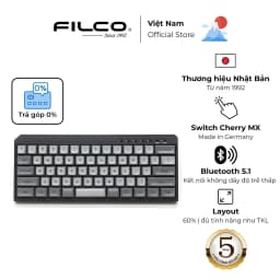 Thumbnail Bàn phím cơ Filco Minila-R Convertible Matte Black - Hàng Chính Hãng 1