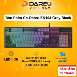 Thumbnail Bàn phím cơ Gaming DAREU EK104 Grey Black 104KEY MULTI LED 1